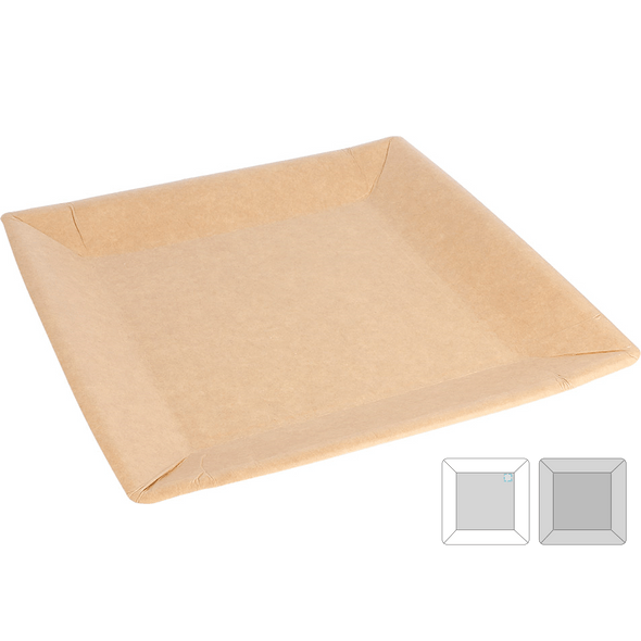 Lacquered Square Plates Card